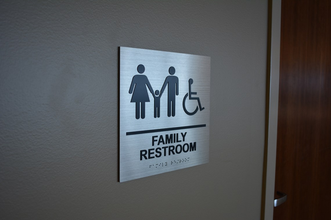Family Restroom sign