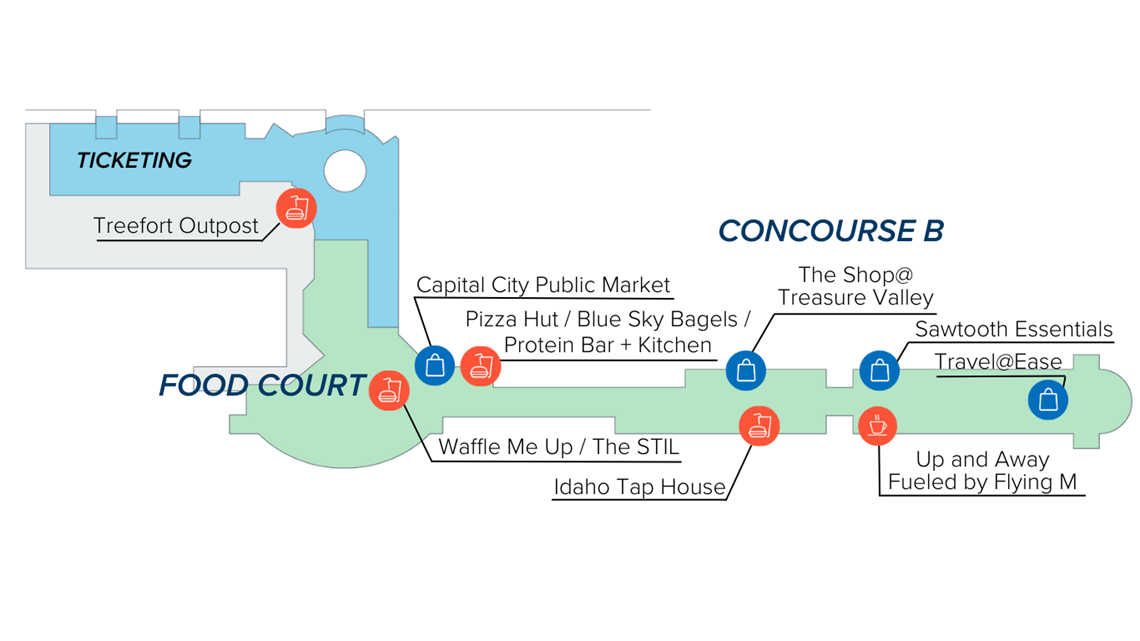 Open concessions options on Concourse B
